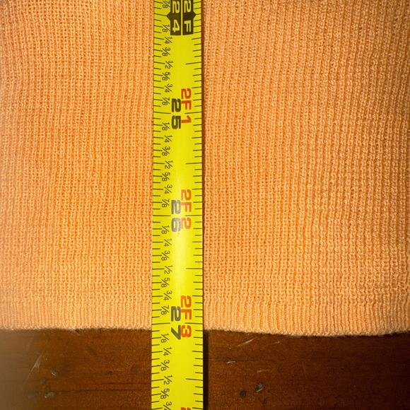 J Crew Sweater Women's XL Peach Soft V Neck Casual Momcore Long Sleeve Pullover - Picture 5 of 7